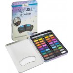 Nassau Akvarelové barvy v kovovém boxu 36 ks – Zboží Dáma