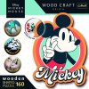 Puzzle TREFL Wood Craft Origin Mickey Mouse Retro 160 dílků