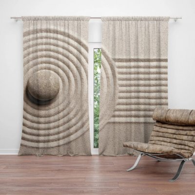 Sablio Závěs Otisk v písku: 2ks 140x250cm – Hledejceny.cz