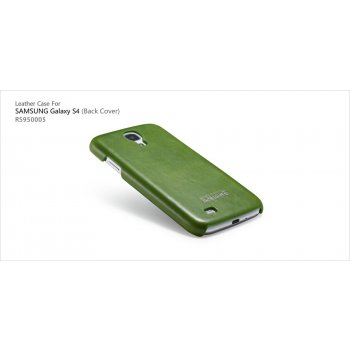 Pouzdro ICARER Leather Back Cover Samsung i9500/i9505 Galaxy S4 zelená