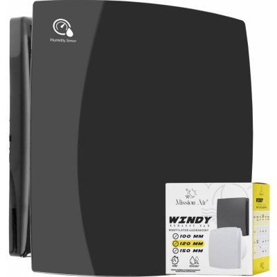 Mission Air WINDY 120 Black H+T 120 mm – Zboží Mobilmania