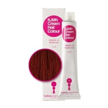 Kallos KJMN s keratinem a arganovým olejem 6.45 Dark CopperMahogany Blond Cream Hair Colour 1:1.5 100 ml