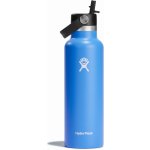 Hydro Flask Nerezová termolahev Standard Mouth Straw Cap 21 oz (621 ml) Modrá – Zboží Dáma