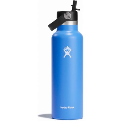 Hydro Flask Nerezová termolahev Standard Mouth Straw Cap 21 oz (621 ml) Modrá – Zboží Dáma