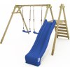 Dětské hřiště WICKEY houpačka Swing Frame Smart Dash se skluzavkou Swing modrá