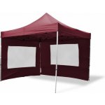 Garthen 2665 Zahradní party stan vínový nůžkový 3 x 3 m se 4 bočnicemi – Hledejceny.cz
