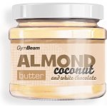 GymBeam Mandlové Máslo s kokosem a bílou čokoládou 340 g – Sleviste.cz
