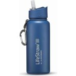 LifeStraw Go 0,7l Stainless Steel Medium Blue LSGOSSMB1 – Zboží Mobilmania