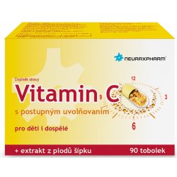 Vitamin C s postupným uvolňováním 90 tablet