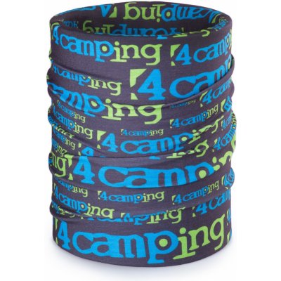 Multifunkční šátek 4camping Logo modrá zelená – Zboží Mobilmania