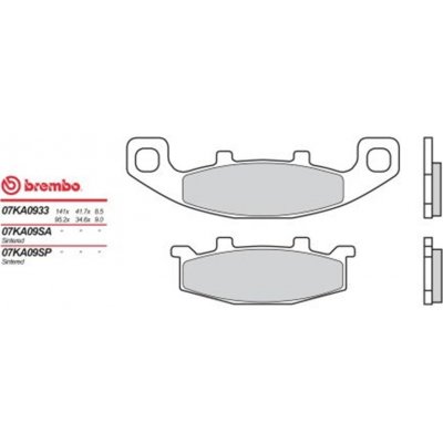 Přední brzdové destičky Brembo Kawasaki 400 LX ELIMINATOR 1994 - 1994 směs 33 | Zboží Auto