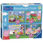 Ravensburger Prasátko Peppa: Zábavné dny 4v1 12,16,20,24 dílků – Zboží Dáma