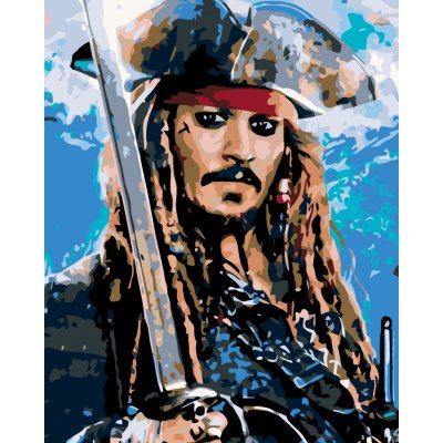 ZUTY Malování podle čísel JACK SPARROW II 40 x 50 cm – Sleviste.cz