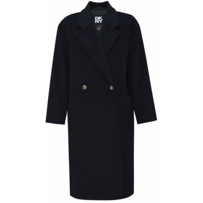 DKNY Wool Coat black – Zboží Dáma