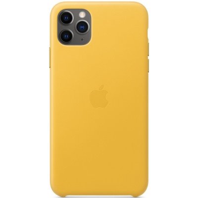 Apple iPhone 11 Pro Max Leather Case Meyer Lemon MX0A2ZM/A – Zboží Mobilmania