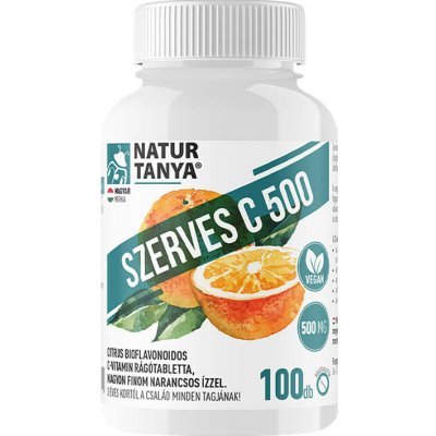 Natur Tanya Organic C 500 100 žvýkacích tablet pomeranč – Hledejceny.cz