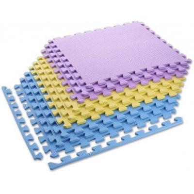 One Fitness MP10 60 x 60 x 1 cm žluto-modro-fialová 9ks – Hledejceny.cz
