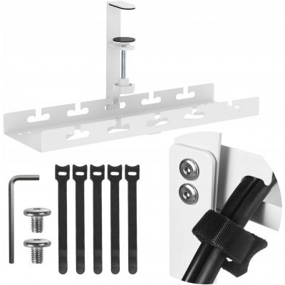 Maclean MC-105 W Podstolový organizér na kabely do 5 kg bílý – Zboží Mobilmania