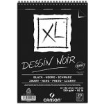 Černý blok Canson XL Dessin Noir A4 150g 40 listů kroužek – Zbozi.Blesk.cz