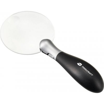 Toolcraft TO-8997036 ruční lupa s LED osvětlením zvětšení 3 x, 5 x – Zboží Živě