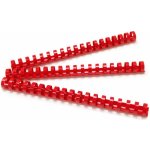 Eurosupplies vázací hřbet plastový A4 16 mm červený 100 ks – Zboží Mobilmania