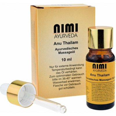 Sree Sankara Ayurveda oils Anu Thailam ajurvédsky nosní olej pro očistné techniky nosu 10 ml – Hledejceny.cz