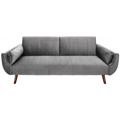 Interior DE Divani 215 cm sametově šedá rozkládací POH40087 – Zboží Dáma