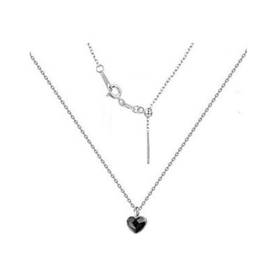 Nubis® Minimalistický stříbrný náhrdelník se srdcem crystals from Swarovski® NB-0204-JB – Zbozi.Blesk.cz