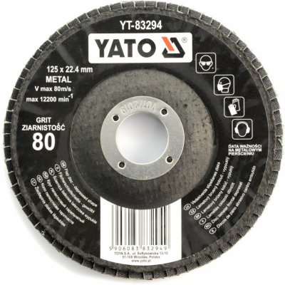 Yato Kotouč lamelový korundový 125 x 22,2 mm P80 YT-83294 – Zboží Dáma