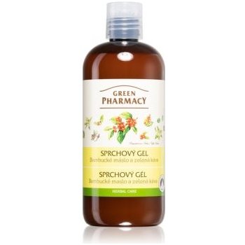 Green Pharmacy Body Care Shea Butter & Green Coffee sprchový gel 0% Parabens Silicones PEG 500 ml