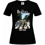 tričko The Beatles Abbey Road Černá – Zboží Dáma