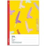 Optys Školní sešit 511L s dvěma pomocnými linkami 20 mm a s lenochem pro sklon písma písmena – Zboží Dáma