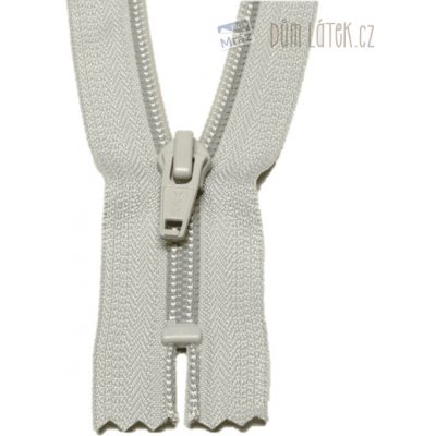 YKK Zip spirálový nedělitelný šedý 12 cm – Zboží Dáma