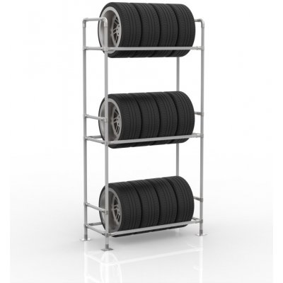 Enprag Stojan na pneumatiky šedá + stříbrné spojky 24082633 – Zbozi.Blesk.cz