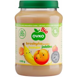 OVKO výživa broskvová s banány 190 g