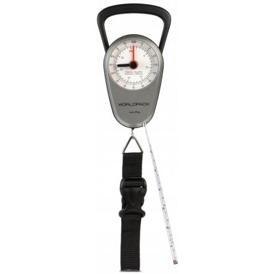 Worldpack Závěsná manuální váha a metr na zavazadla stříbrno-černá – Hledejceny.cz