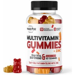 Warrior Multivitamin Gummies se zinkem 60 gummies Strawberry Apple