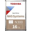 Pevný disk interní Toshiba N300 NAS Systems 16TB, HDWG31GUZSVA