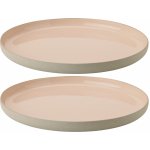 Stelton Jídelní talíř EMMA 24 cm růžová kamenina 2 ks – Zboží Mobilmania