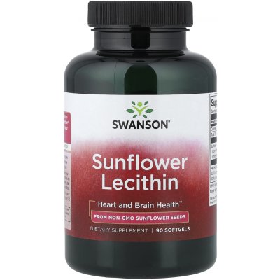 Swanson Slunečnicový lecitin 1200 mg 90 softgelových kapslí – Hledejceny.cz