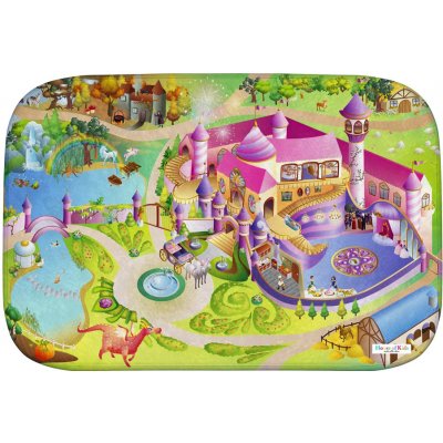 HOUSE OF KIDS Zámek princezna 3D Ultra Soft zelenorůžový – Zboží Mobilmania