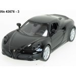 Welly Alfa 4C code 43676 modely aut černá 1:34