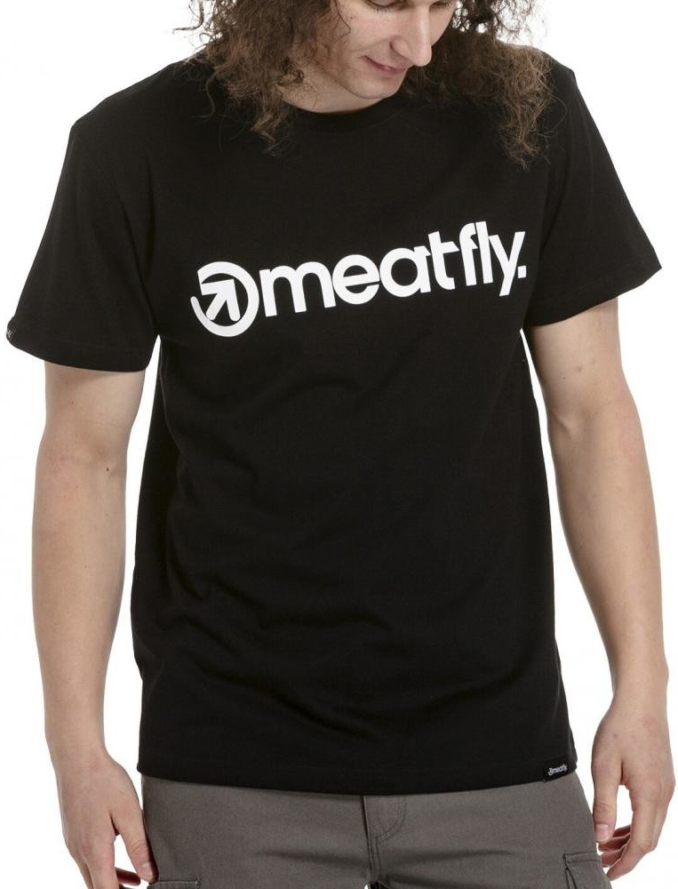 Meatfly Logo triko černá
