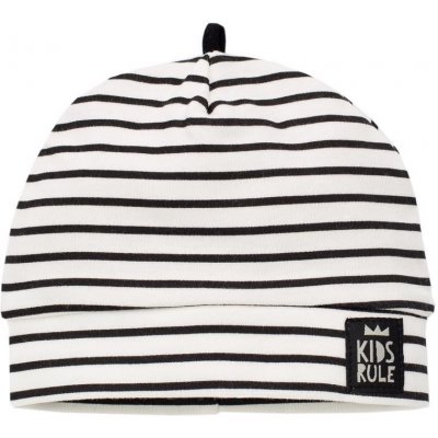 PINOKIO Dětská čepice Happy day černo bílá – Zboží Mobilmania