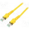 síťový kabel Harting 09488585745030 Patch, S/FTP, 6a, licna, Cu, PUR, 3m, žlutý