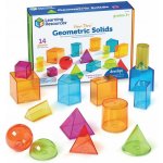Montessori Průhledná barevná geometrická tělesa – Sleviste.cz
