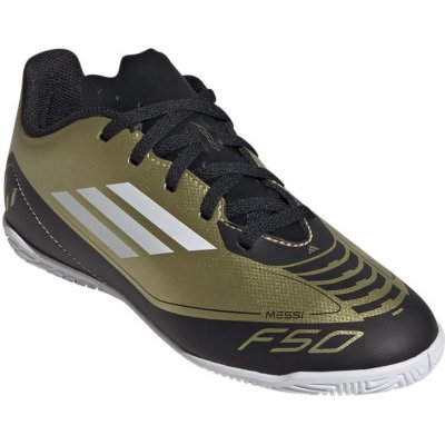 adidas F50 Club Messi Jr IC gold met/cloud white/core black – Zboží Dáma