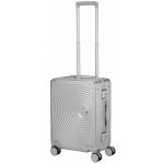 American Tourister SOUNDBOX ALU SPINNER 55/20 TSA stříbrná 39 l – Zboží Dáma