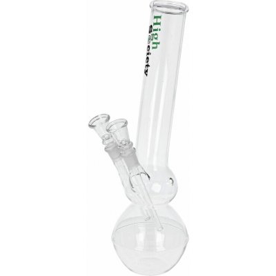 HIGH SOCIETY Skleněný bong Double 36cm – Zboží Dáma