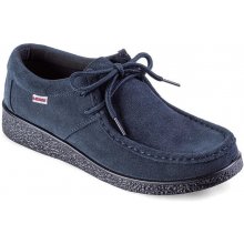 decoDoma Dámské semišové polobotky LAKY tmavě modré